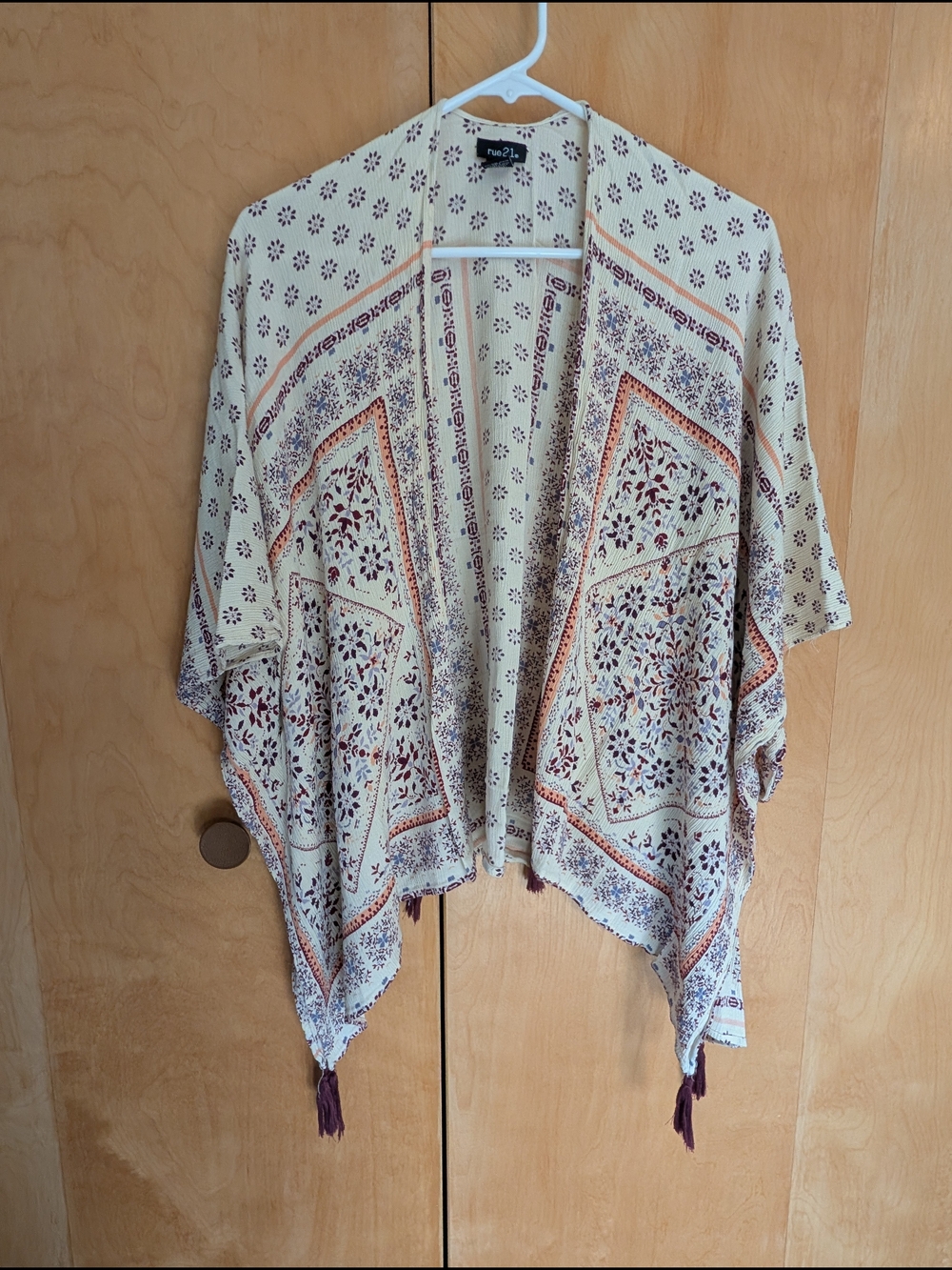 Rue 21 L/XL Kimono With Tassels